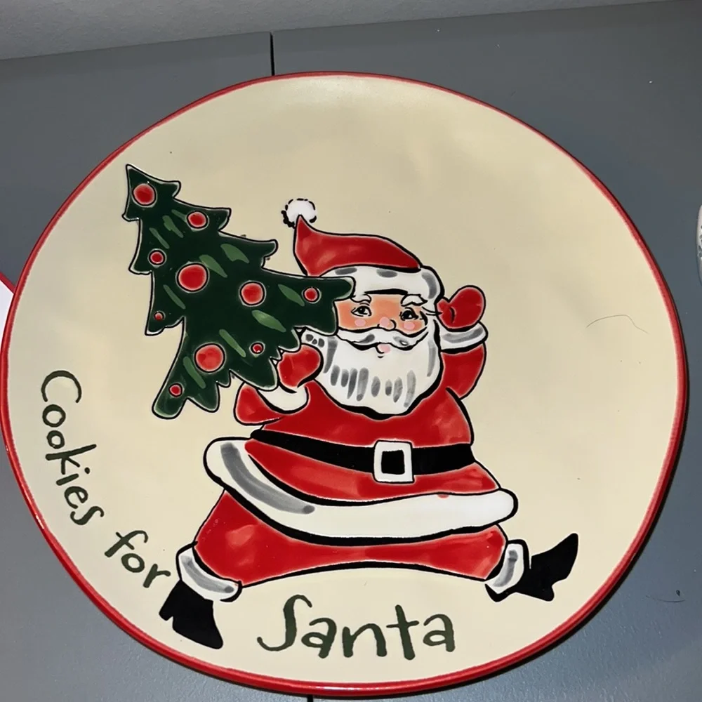 COOKIES FOR SANTA PLATE 🎅🏻 - Picture 1 of 4